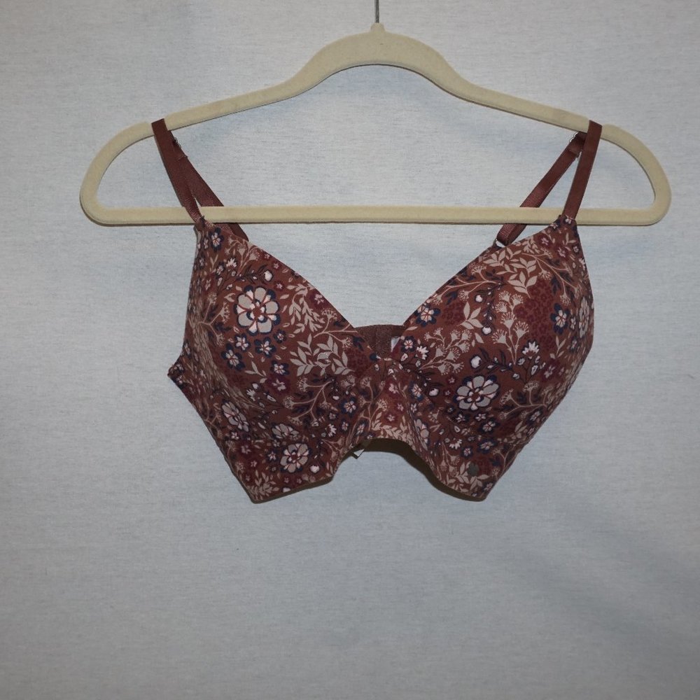 LUCKY BRAND seamless floral bra 36b no wire Tshirt
